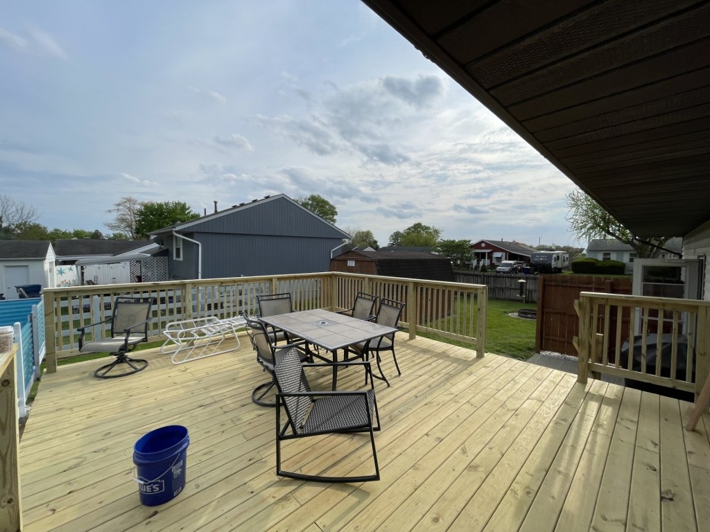 Pierce LLC performed demolition and construction of new wooden deck in Columbus, OH